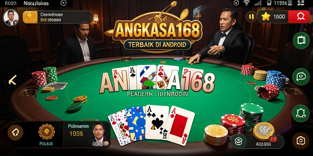Tampilan gameplay poker yang seru di ANGKASA168.