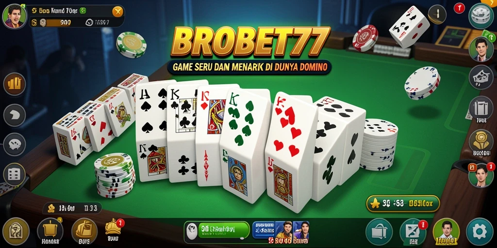 Tampilan menarik dalam permainan domino di BROBET77