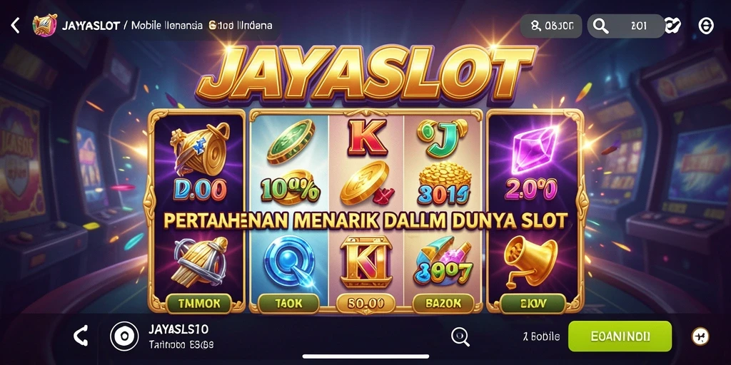 Tampilan gameplay JAYASLOT yang menegangkan dan seru.