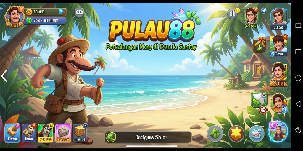 Tampilan indah dari gameplay PULAU88 yang penuh warna.