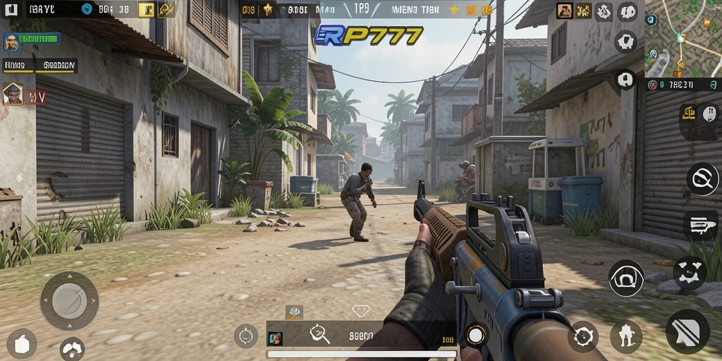 Gambar tampilan gameplay menarik dari RP777 dengan aksi seru.